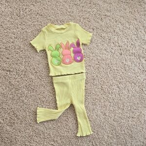 Baby Girl Yellow Bunny Set